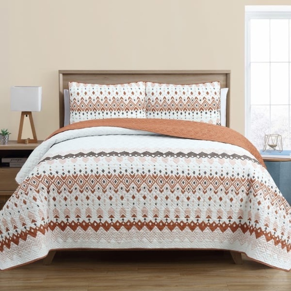 ESTATE COLLECTION JOHANNA 3 PIECE QUILT SET -  KING size
